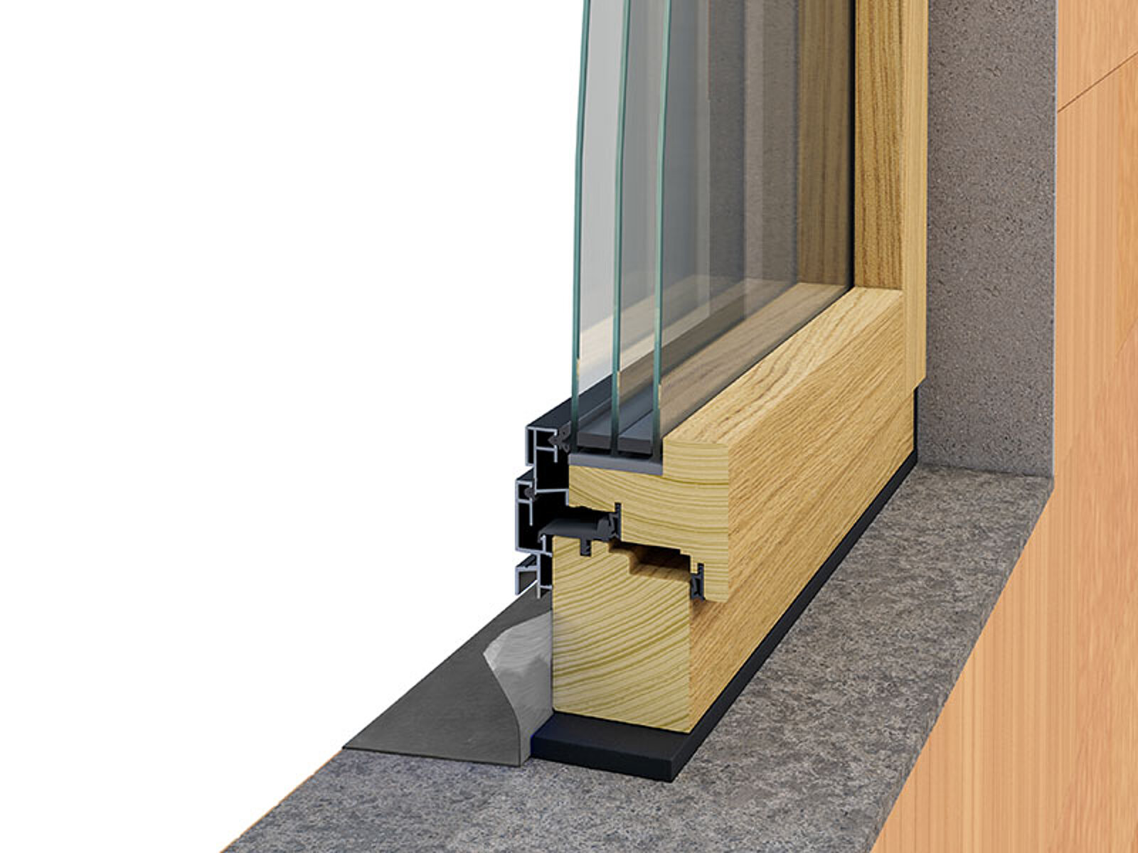 Anwendungsfoto: Ampacoll Komprimax K, vorkomprimiertes Fugendichtband